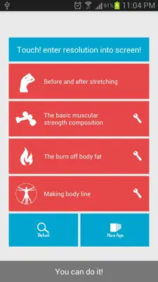 Home exercise diet(free) android App screenshot 4